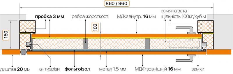 Двері Abwehr Cotage 367 UFO RAL 8019 - Фото №1