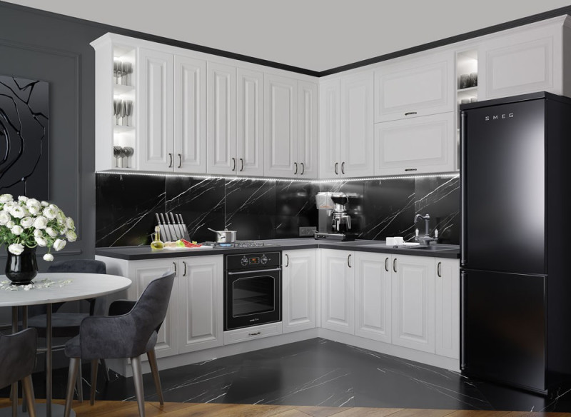 Кухня «BRAVO» фарбовані фасади - Фото №1 Кухня «BRAVO» фарбовані фасади - Фото №1