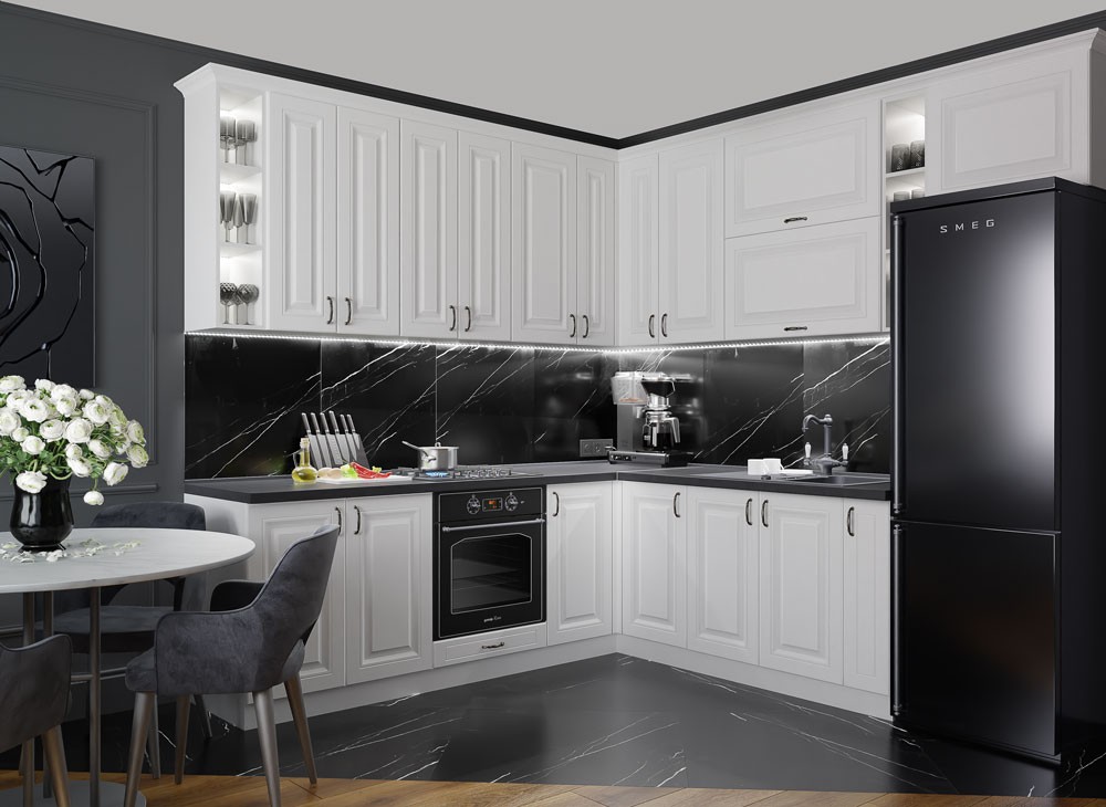 Кухня «BRAVO» фарбовані фасади - Фото №1 Кухня «BRAVO» фарбовані фасади - Фото №1