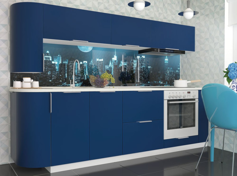 Кухня «FLAT» фарбовані фасади - Фото №3 Кухня «FLAT» фарбовані фасади - Фото №3