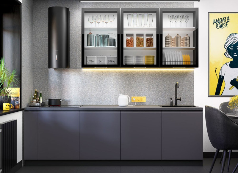 Кухня «FLAT» фарбовані фасади - Фото №4 Кухня «FLAT» фарбовані фасади - Фото №4