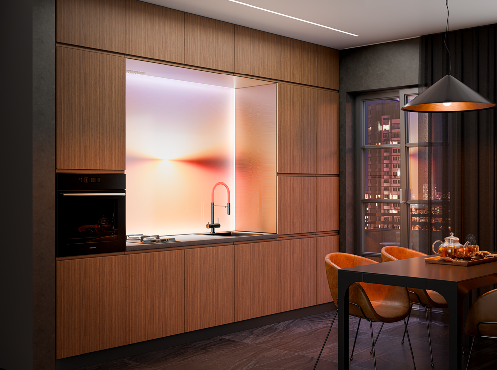 Кухня «WoodLine» шпоновані фасади - Фото №1