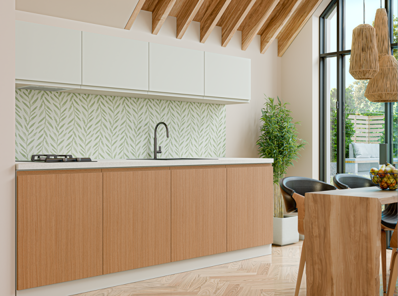 Кухня «WoodLine» шпоновані фасади - Фото №9