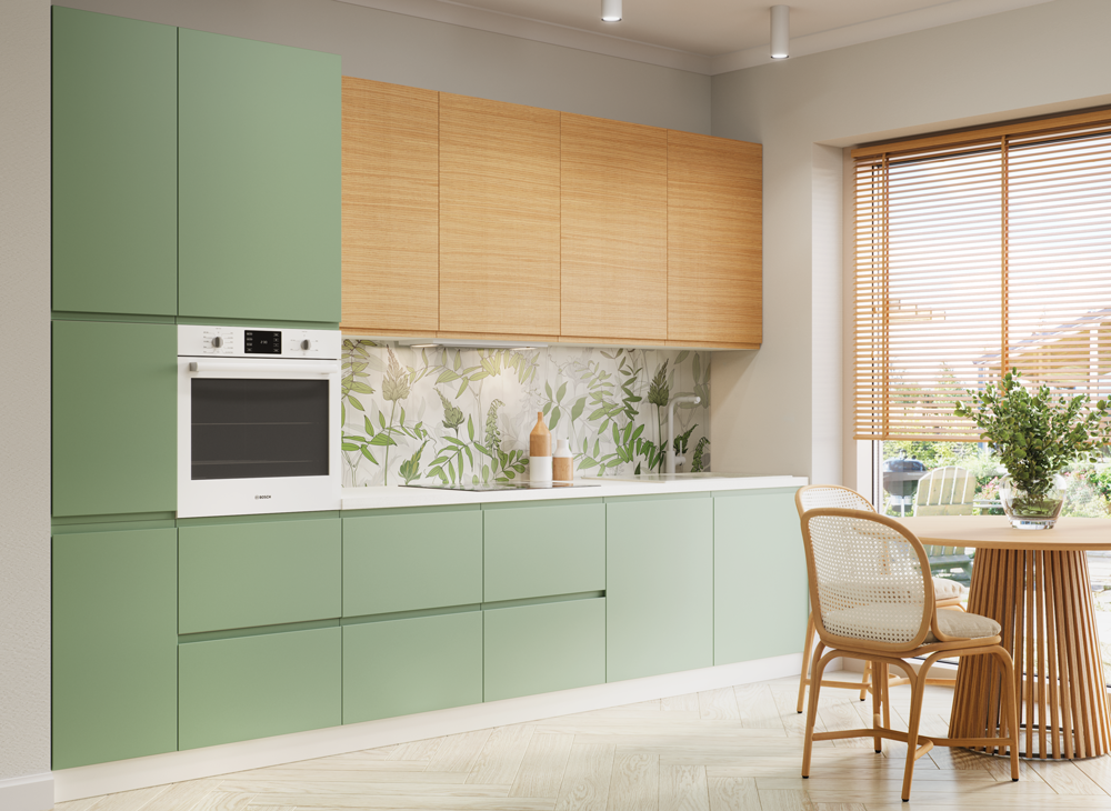 Кухня «WoodLine» шпоновані фасади - Фото №8