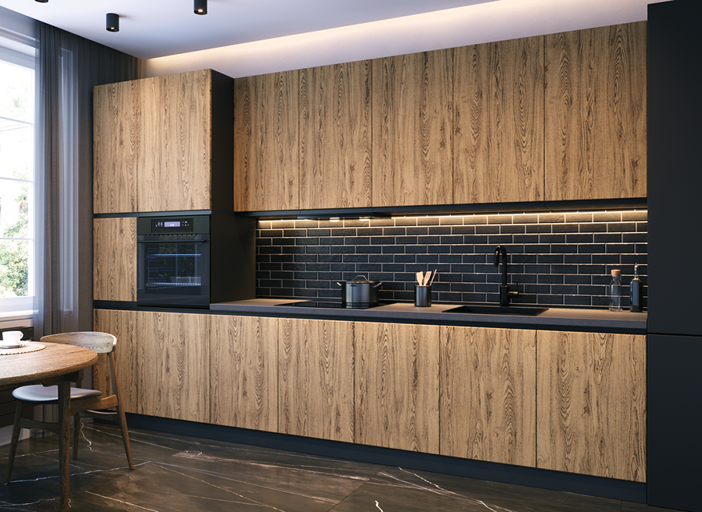 Кухня «Lori» шпоновані фасади - Фото №9