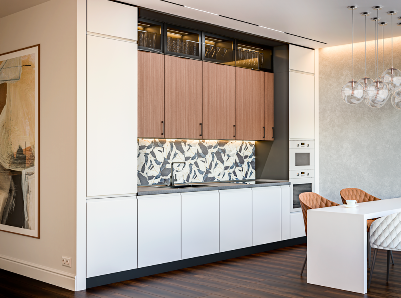 Кухня «Sonata» шпоновані фасади - Фото №11