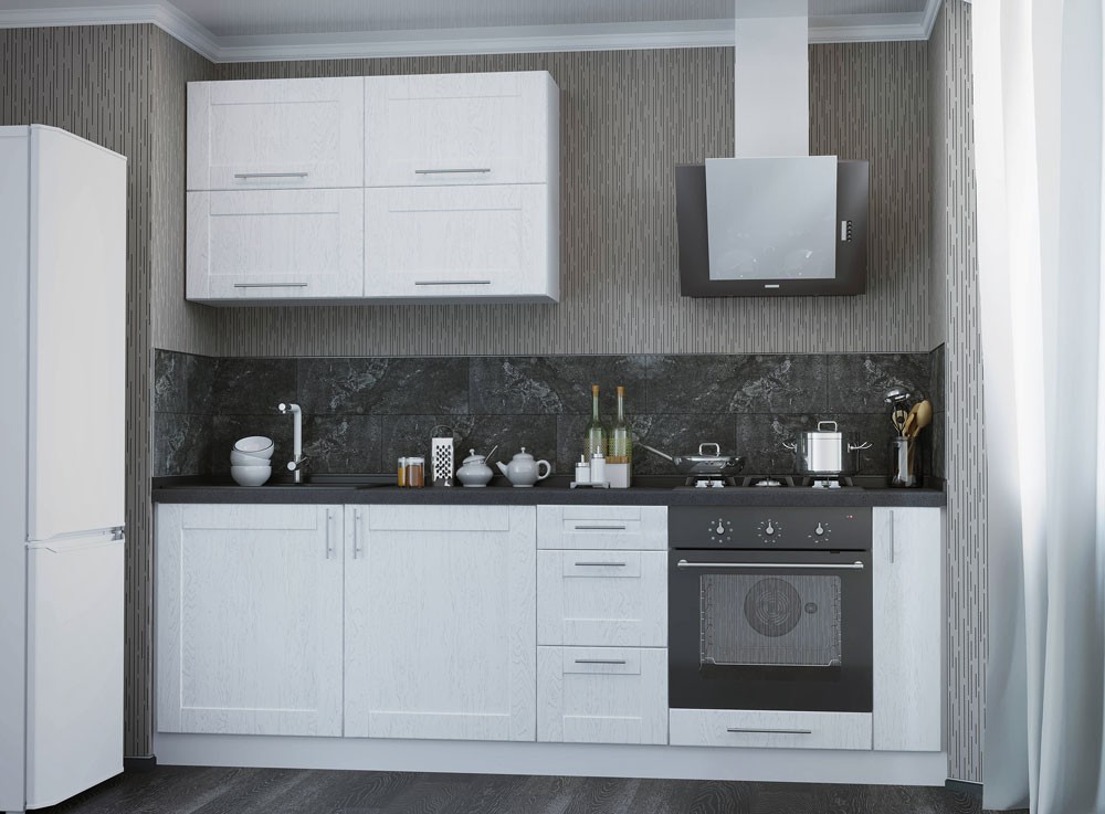 Кухня «Квадро» плівкові фасади - Фото №1