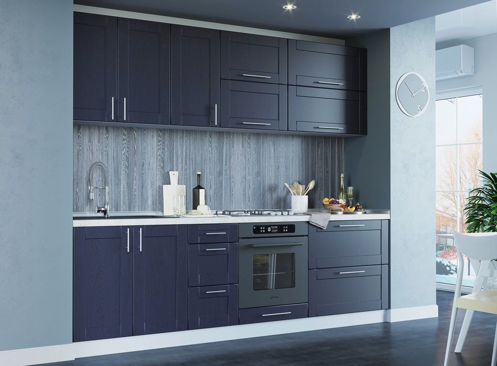 Кухня «Квадро» плівкові фасади - Фото №2