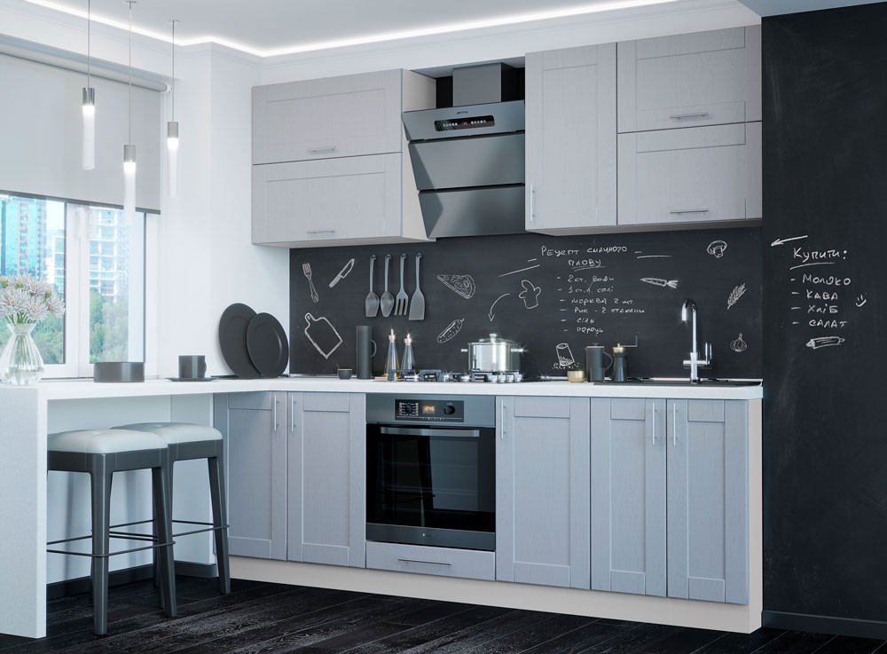 Кухня «Квадро» плівкові фасади - Фото №4