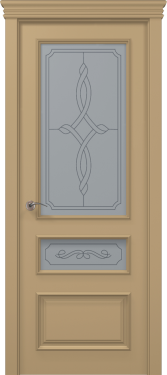 Двери ART DECO ART-05 стекло бевелз - Фото №1