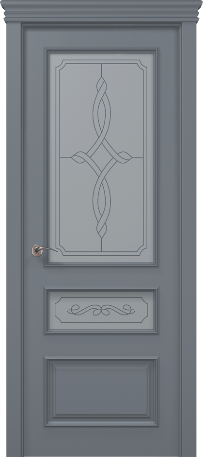 Двери ART DECO ART-05 стекло бевелз - Фото №2