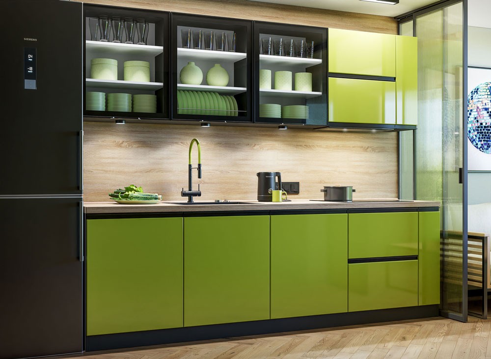 Кухня «RioLine» профильные фасады Кухня «RioLine» профильные фасады